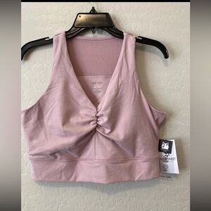 Nine West Blush Twist Front Tank Top